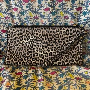 Leopard Print Clutch Bag